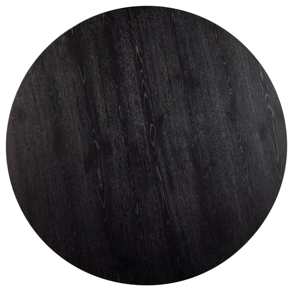 Cove Round Dining Table, Vintage Black