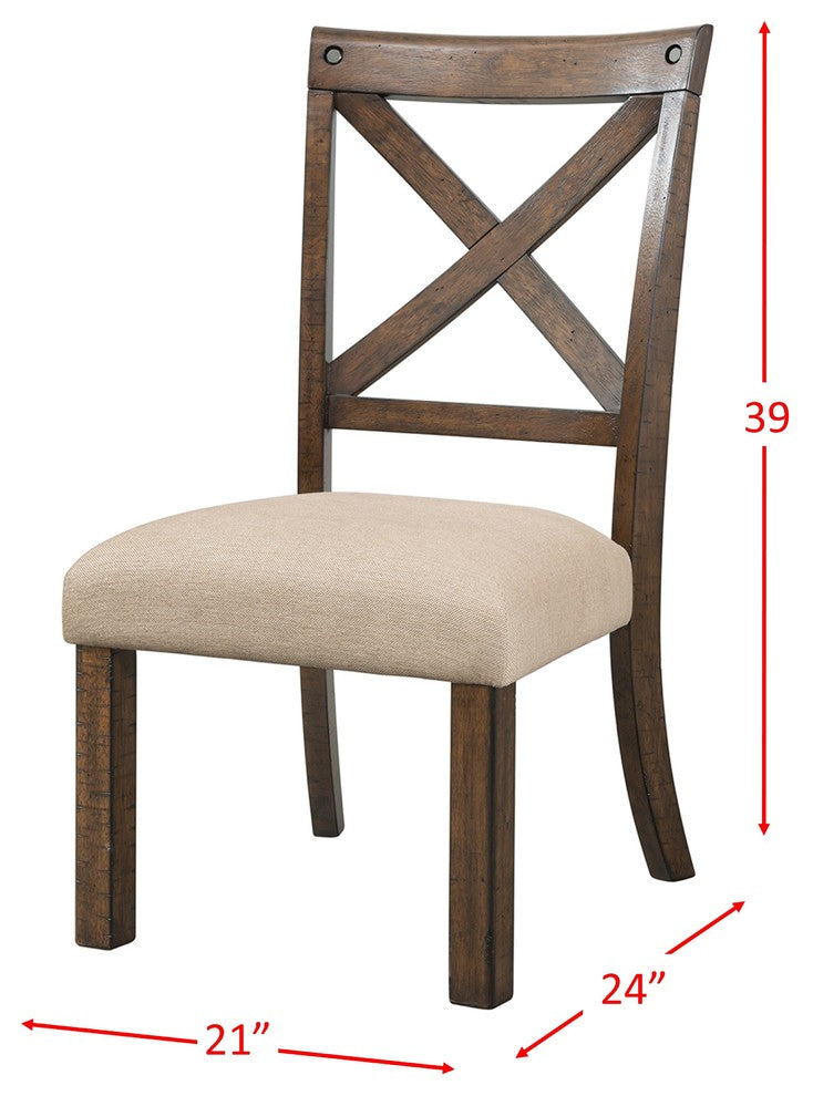Francis X-Back Wooden Side Chair Set