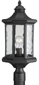 Progress Lighting 1-100W Medium Post Lantern, Black