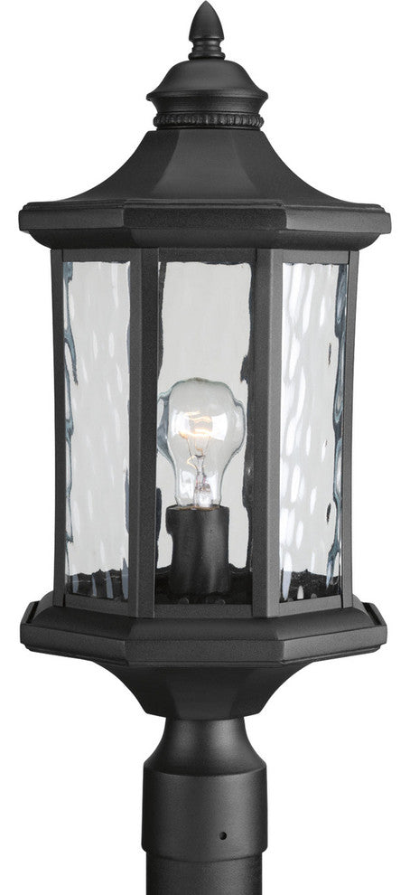 Progress Lighting 1-100W Medium Post Lantern, Black