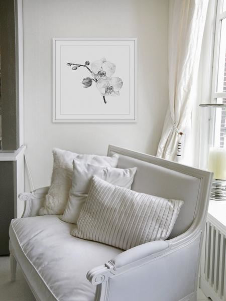 "Orchid II" Framed Painting Print, 32"x32"