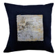 Velvet Pillow With Foil Center Square