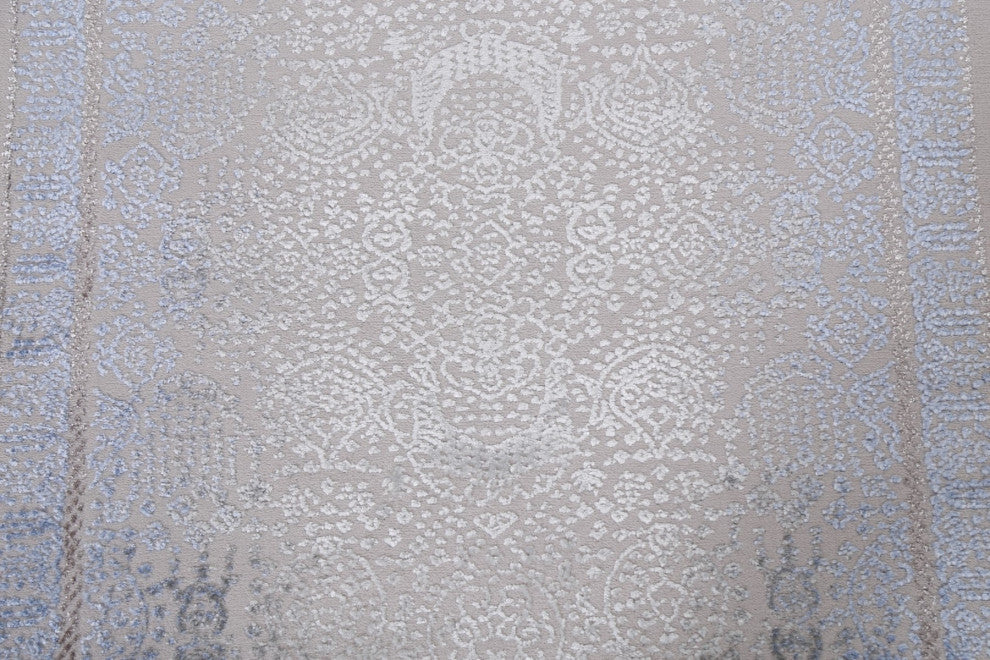 Geometric Damask Turkish Transitional Oriental Rug Home Decor Carpet 3x8