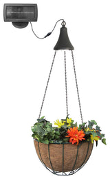 Plant Basket With Light and Solar Panel
