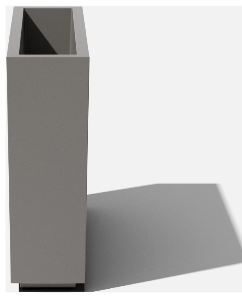 Veradek Block Series Span Planter, Grey, Medium