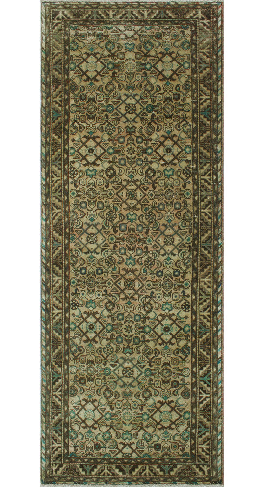 Vintage Distressed Mikaela Beige Runner