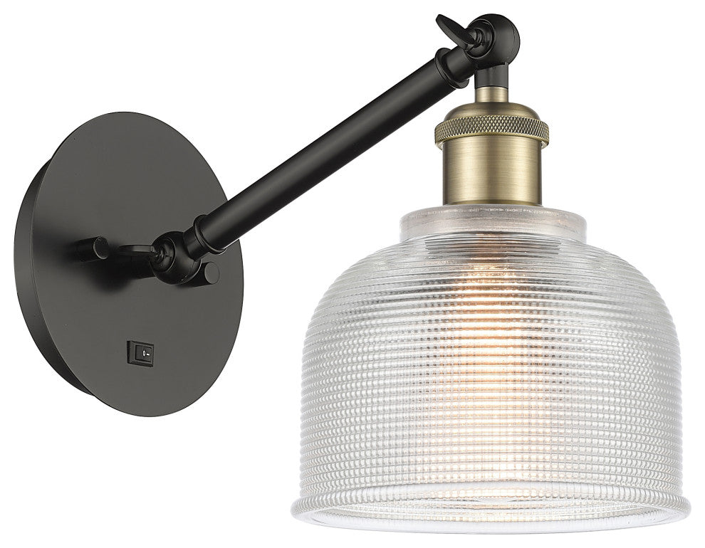 Innovations 317-1W-BAB-G412-LED 1-Light Sconce, Black Antique Brass