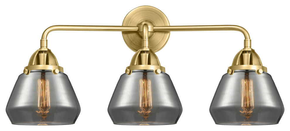 Innovations 288-3W-SG-G173-LED Fulton 3 Light Vanity Light, Satin Gold