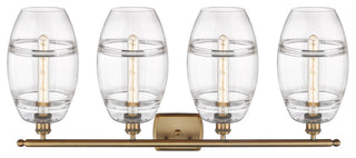 Ballston-Vaz 4-Light 38" Bath Vanity Light, Brushed Brass, Clear