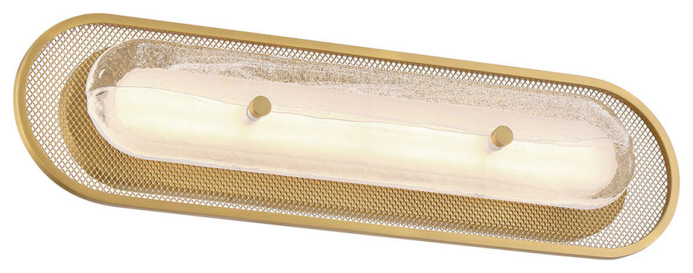 Tramore, Wall Sconce, 22", Gold, Silver Glass