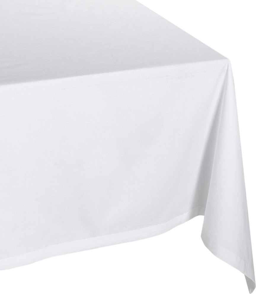 DII White Polyester Tablecloth 60"x120"