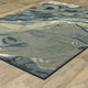 Sarasota Abstract Glacier Indoor Area Rug, Blue, 2' x 3'