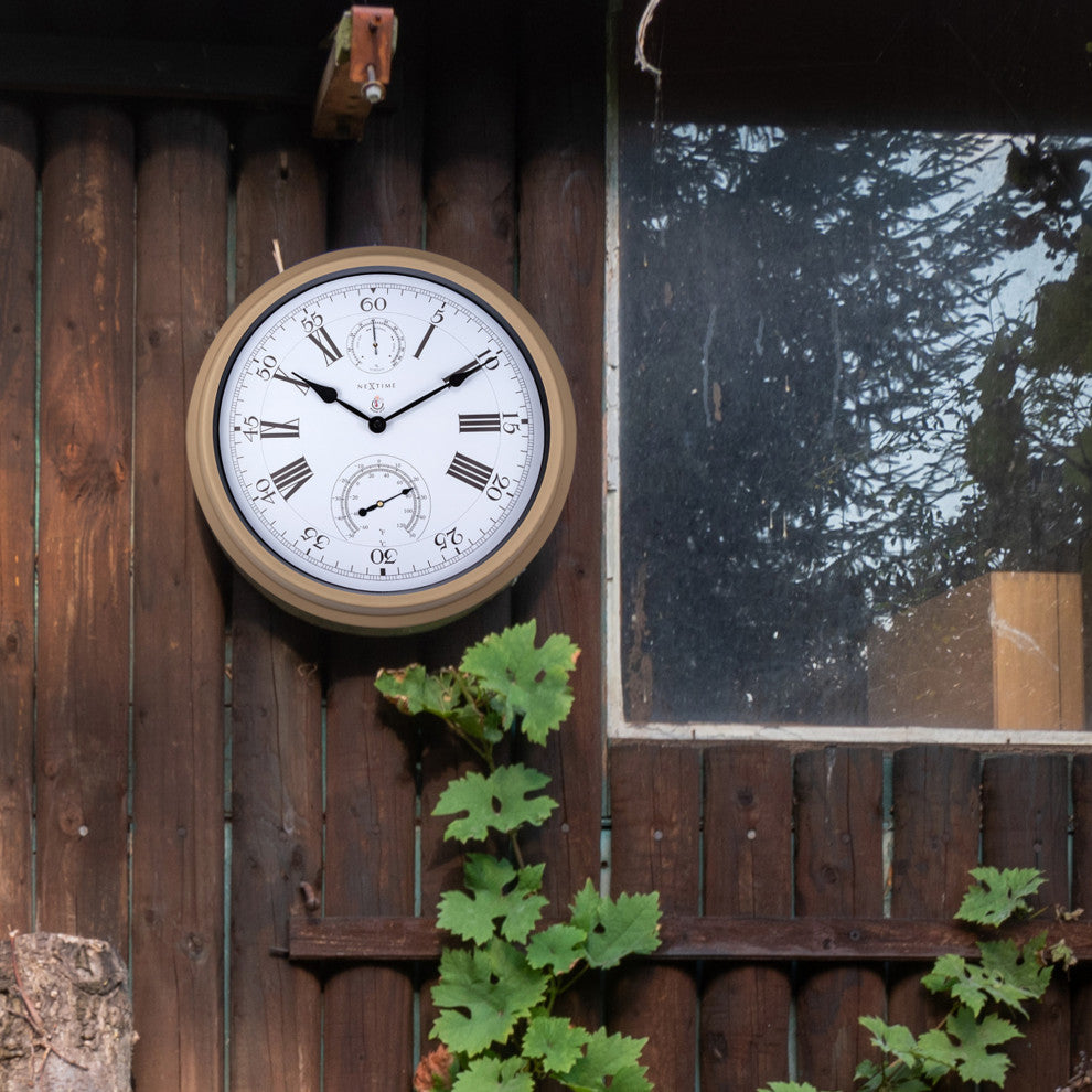 Hyacinth Outdoor Weather Station Wall Clock