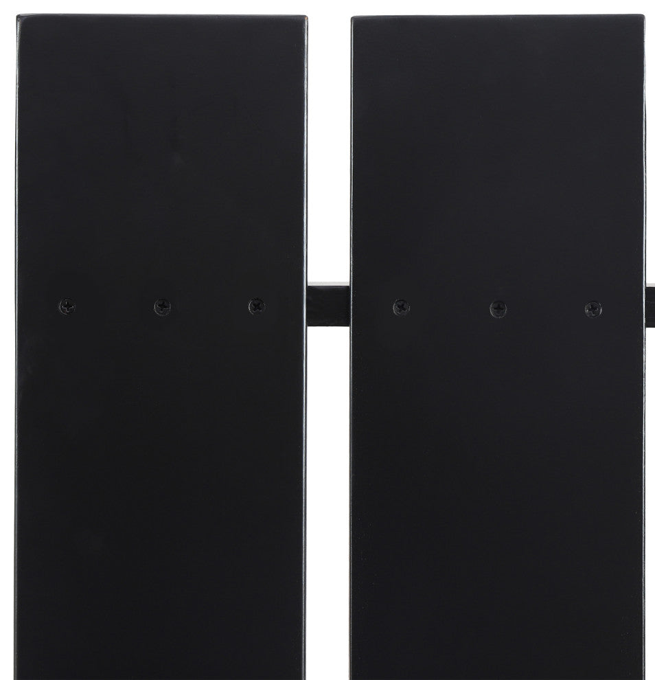 Gurekam Outdoor Foldable Adirondack Chairs, Set of 2, Black