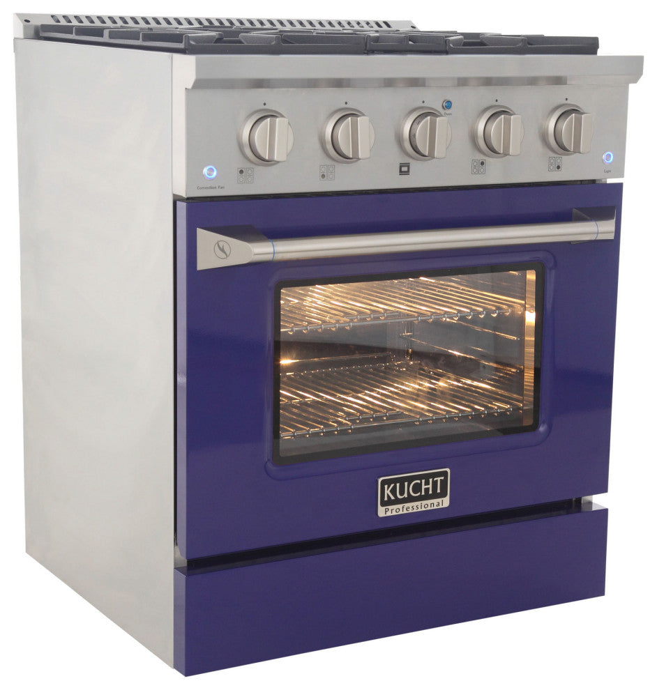 KUCHT Pro-Style 30" 4.2 cu. ft. Range, Blue, Natural Gas