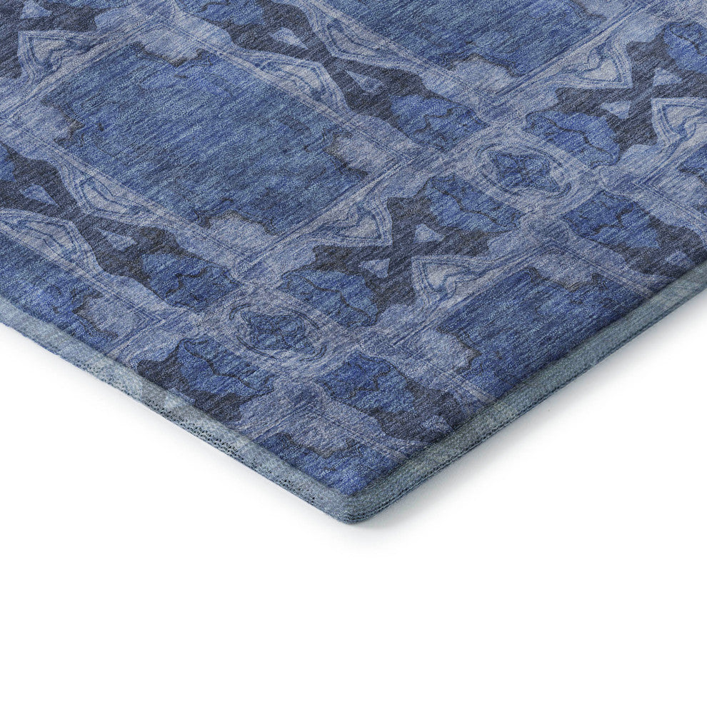 Premium Machine Washable Mayfield AMF564 Denim 3' x 5' Rug