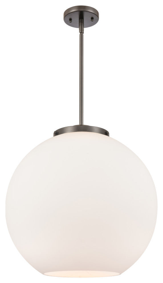 Athens Pendant, Oil Rubbed Bronze, Matte White, Matte White