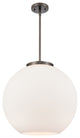 Athens Pendant, Oil Rubbed Bronze, Matte White, Matte White