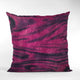 Plutus Fuchsia Black Galaxy Faux Fur Luxury Throw Pillow, 20" x 30" Queen
