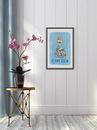 "Siren of Cape Cod" Framed Painting Print, 20"x30"