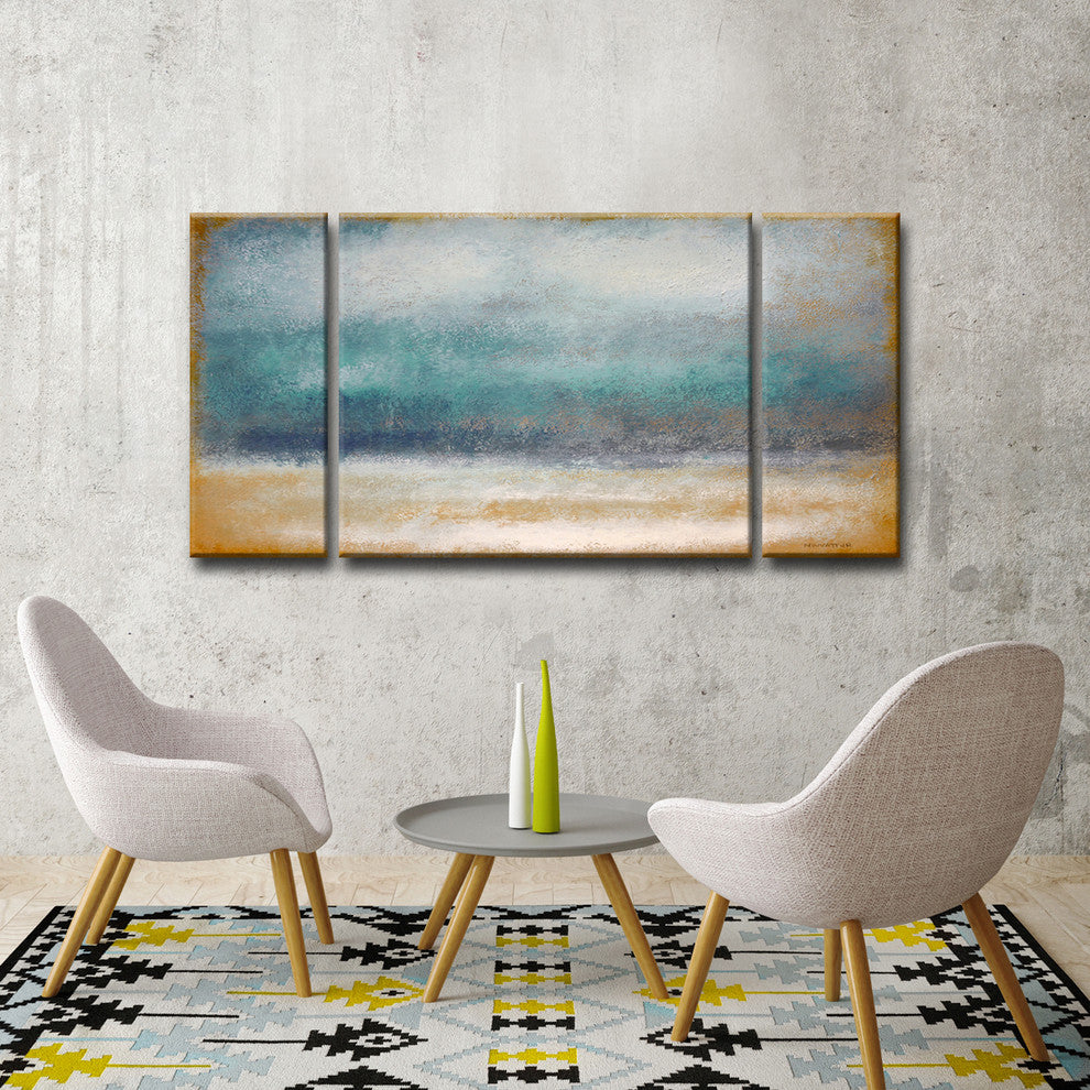 Ready2HangArt 3 Piece Wall Art Set 'Tempest' by Norman Wyatt, 30"x60"