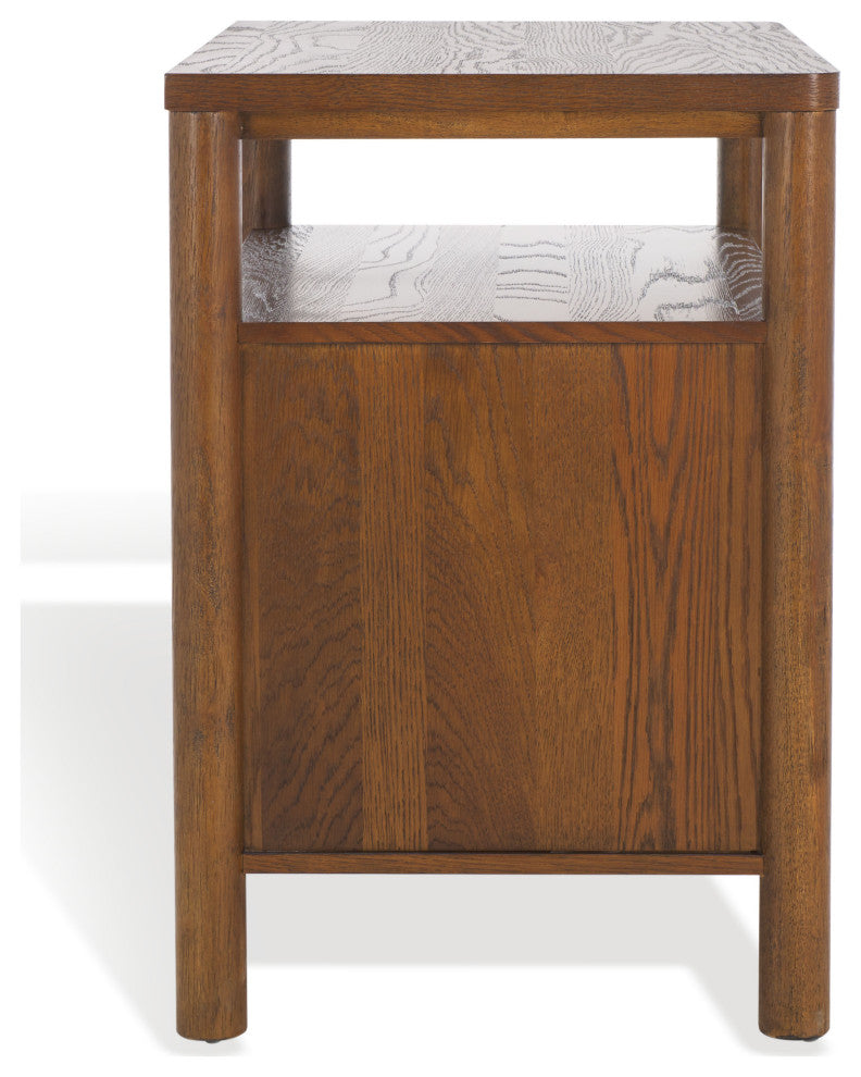 Safavieh Couture Jaylessa Wood Nightstand, Medium Oak