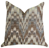 Mid Night Oblique Ridge Wave Luxury Throw Pillow, 26"x26"