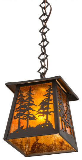 7 Square Tall Pines Pendant