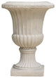 GDF Studio Napoli 26" Antique Stone Planter, White