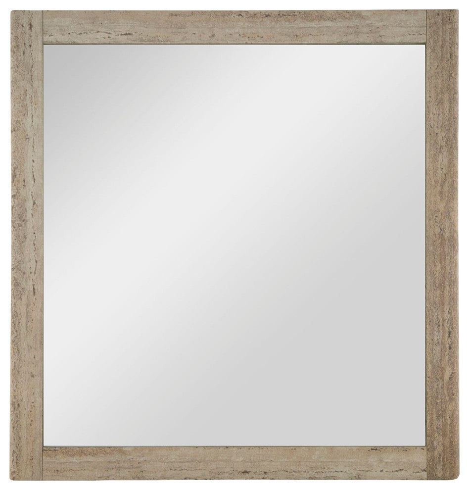 Nova Domus Roma Modern Travertine, Gold Mirror