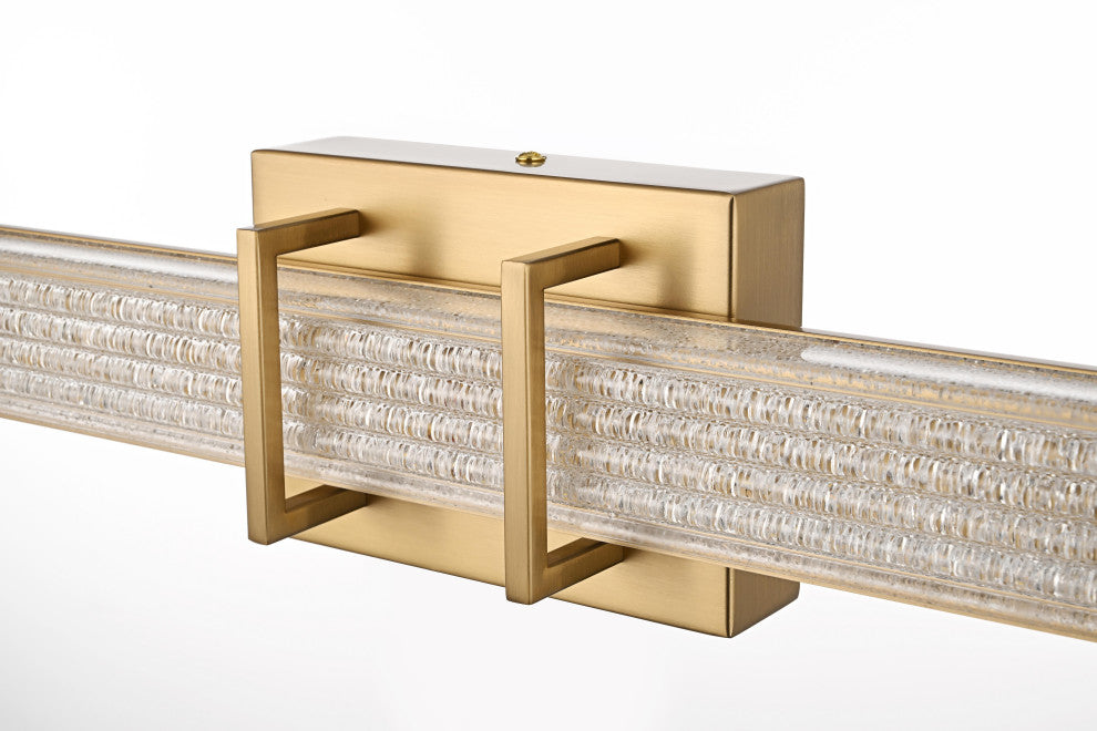 Home Living 36" Led Wall Sconce, Satin Gold