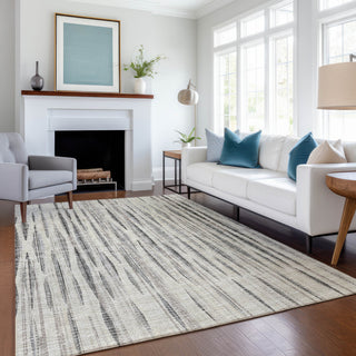 Premium Machine Washable Mayfield AMF31 Beige 5' x 7'6" Rug