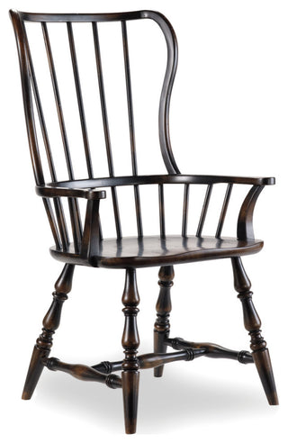 Sanctuary Spindle Arm Chair, Ebony