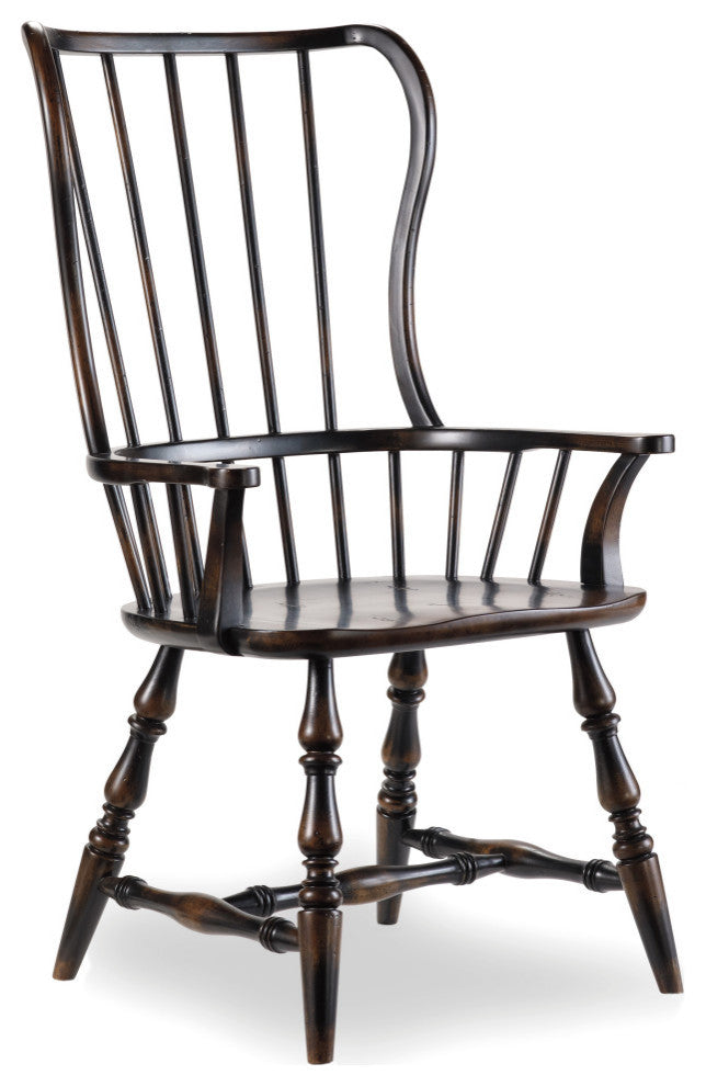 Sanctuary Spindle Arm Chair, Ebony