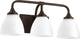 Enclave 3-Light Vanity Fixture, Aged Brass