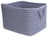Colonial Mills Basket Modern Farmhouse Braided Mudroom Violet Rectangle