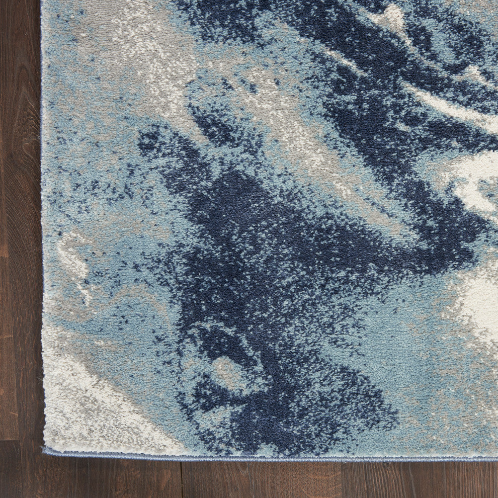 Nourison American Manor Blue/Ivory 5' x 7' Area Rug