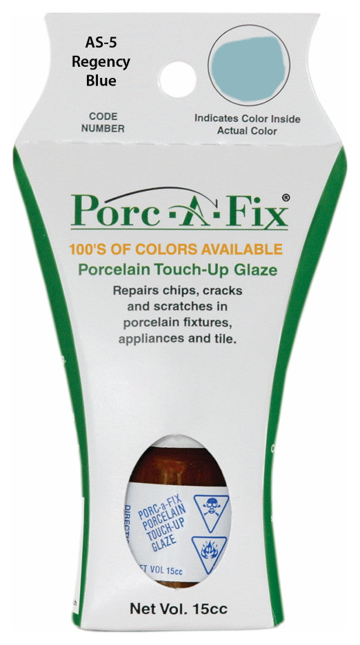 Porc-A-Fix Touch Up Repair Glaze - American Standard - Venetian Pink - AS-10, Regency Blue as-5
