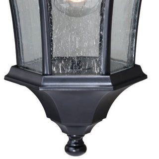 Aberdeen Dualux 10" Outdoor Wall Sconce, Shiny Black