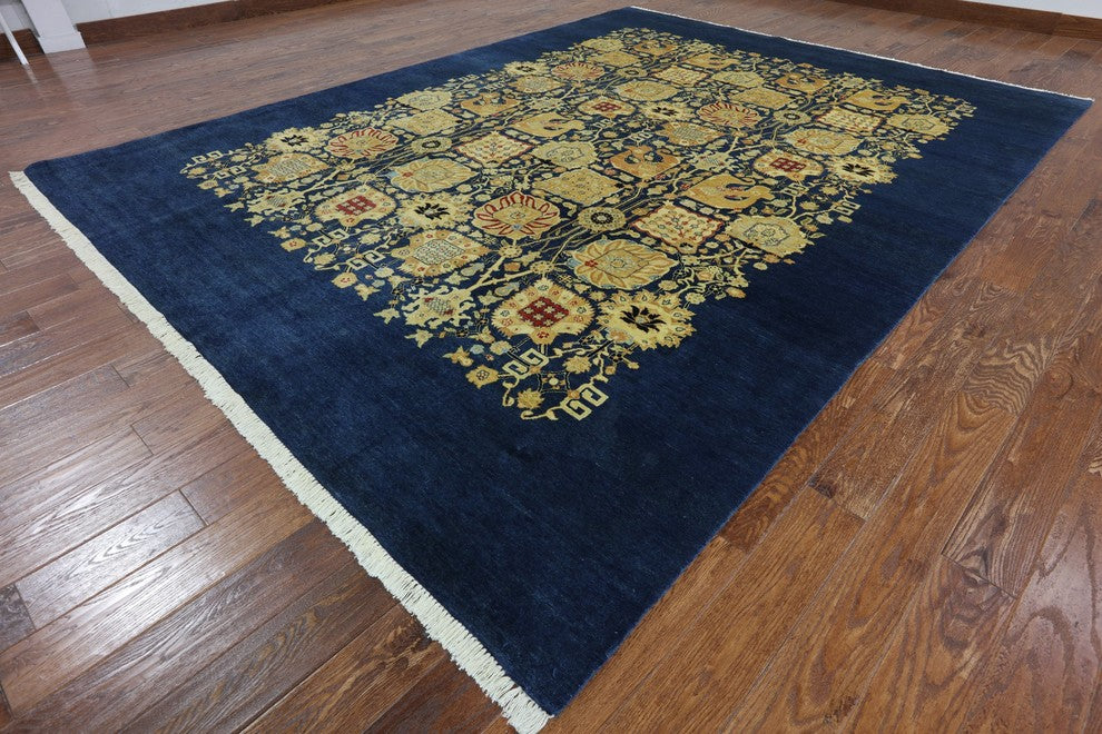 Peshawar Hand Knotted Oriental Rug 9'x12', MC478