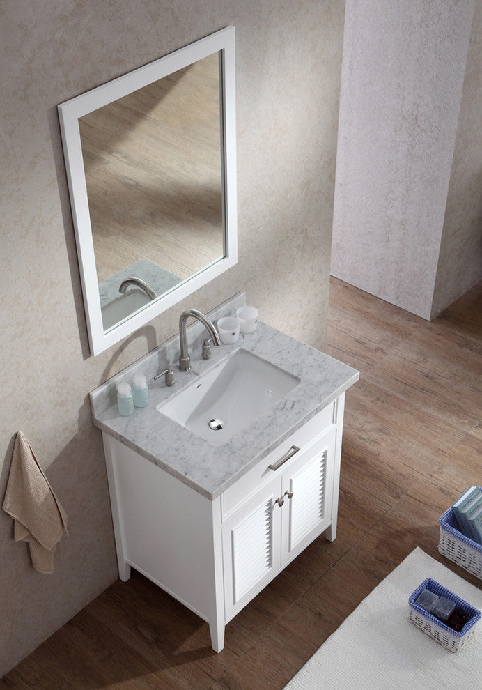 Kensington 31" Single Sink Vanity Set, White