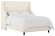 Wingbacl Bed, Linen Talc, California King