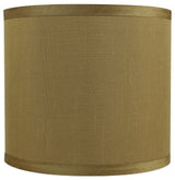 Classic Drum Faux Silk Lamp Shade, Gold, 8"