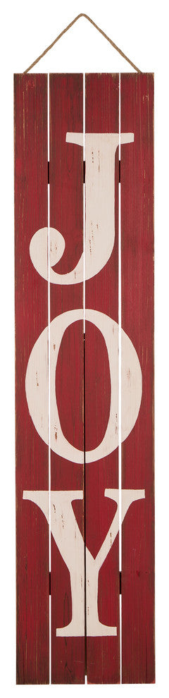 42"H Christmas Wooden Proch "JOY" Sign