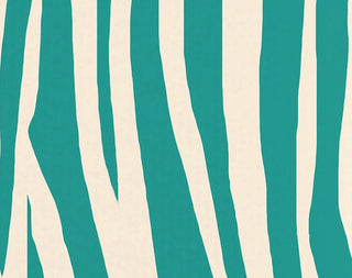 Wood Stripe Geometric Print Hand Towel, Jade