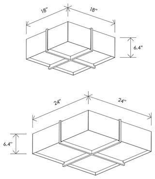 Veram Flushmount LED, Walnut, Matte Black With Matte White Interior, 24, 3000k