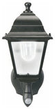Battery-Powered Motion-Activated Wall Sconce, Black