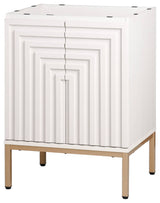 Rowan Geometric 2-Shelf Bath Vanity Cabinet Only, Sink Basin Not Included