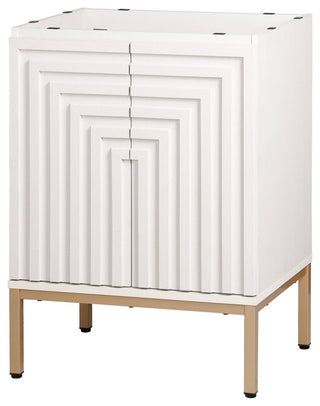 Rowan Geometric 2-Shelf Bath Vanity Cabinet Only, Sink Basin Not Included