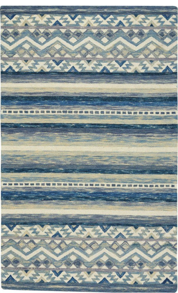 Capel Shakta-Kelim Shakta-Kelim Hand Tufted Area Rug 8''x10'' Blue Rug